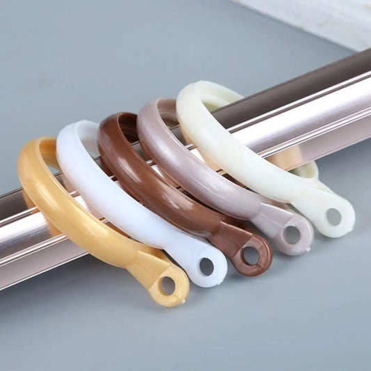 Curtain Ring Clip Hooks for Roman Rods – 20 Pack | Mute Curtain Ring Hooks Oasis Select