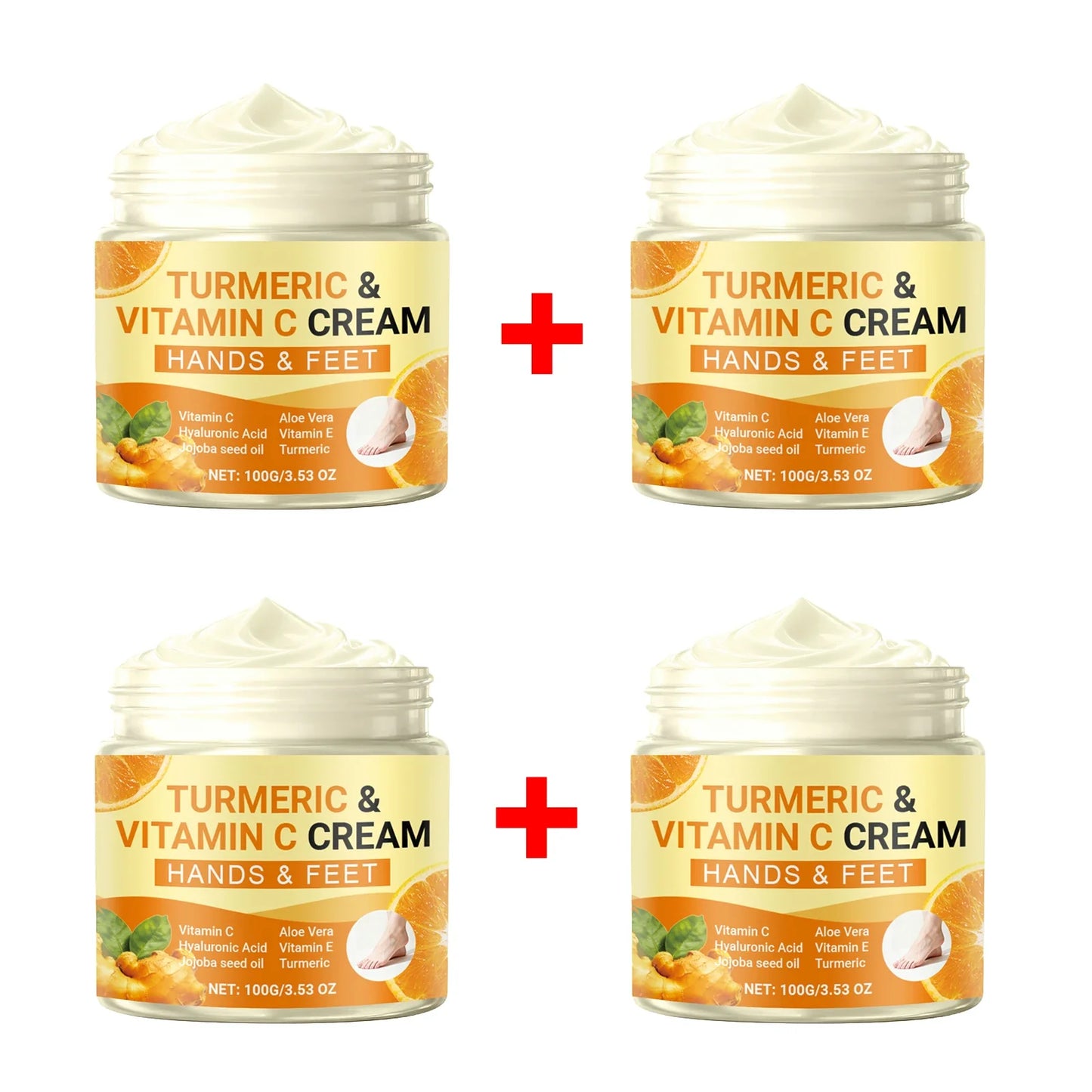 Turmeric Vitamin C Hand & Foot Cream | Brightens & Moisturizes
