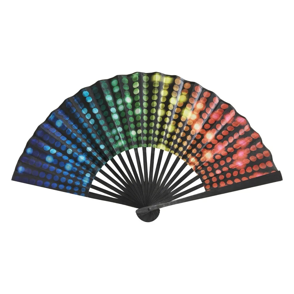 23cm Gradient Folding Kung Fu Fan | Rave, Dance & Costume