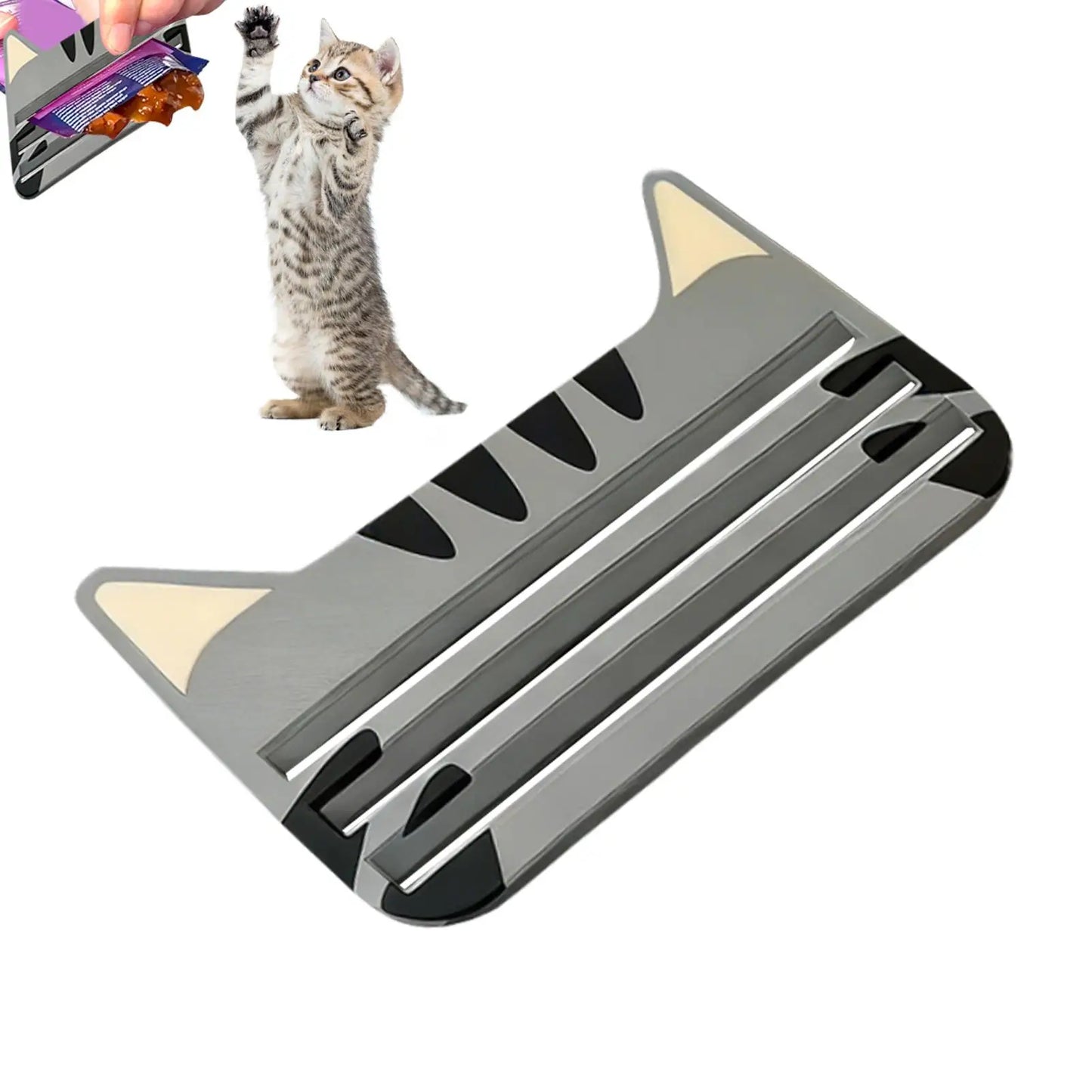 Cat Food Pouch Squeezer | 3D Cat Treat Dispenser Tool
