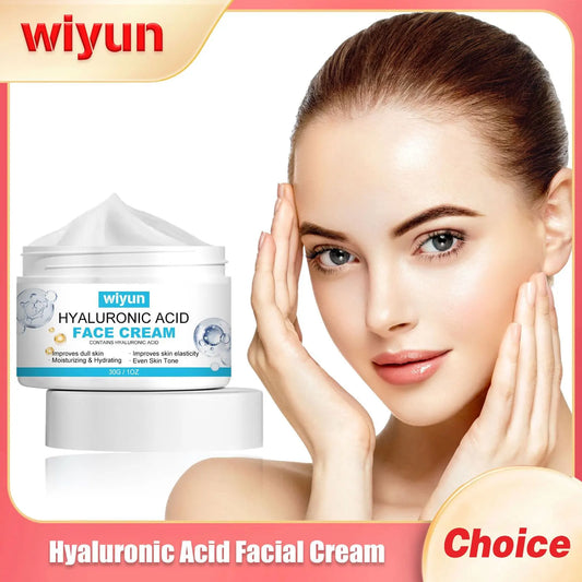 WIYUN Hyaluronic Acid Face Cream – Pore Minimizing & Brightening Face Moisturizing Cream Oasis Select