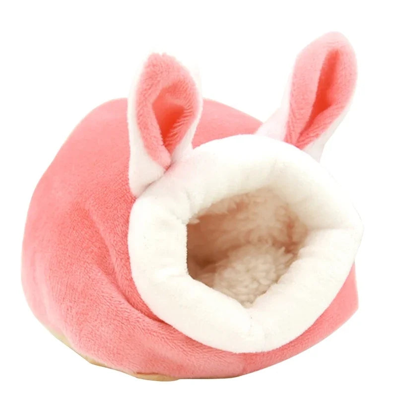 Plush Fleece Hamster Nest – Cozy House for Small Pets