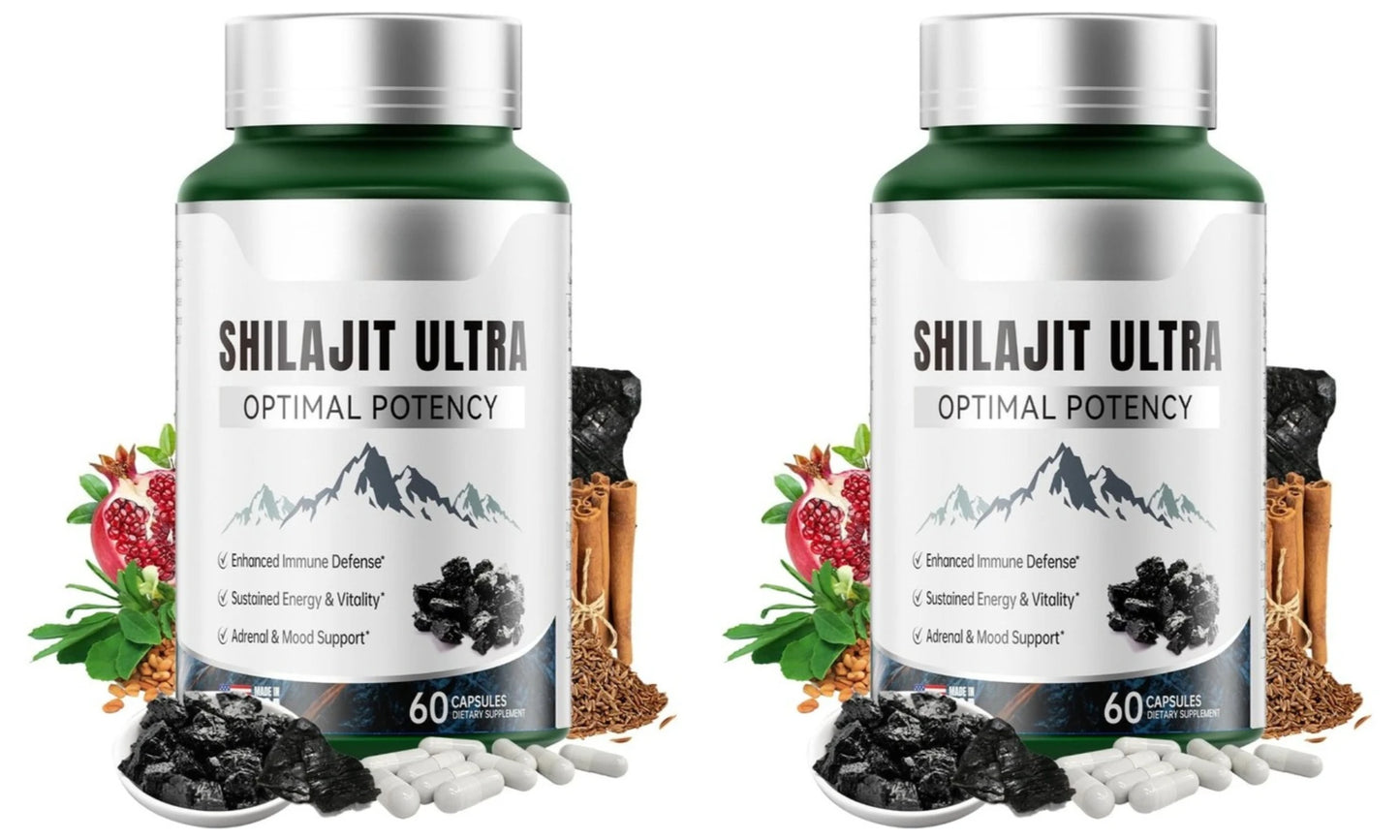Shilajit Ultra Daily Energy & Vitality | L-Arginine 60 Caps