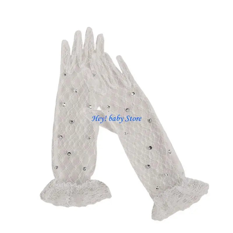 Girls Lace Dress Gloves | Wedding, Birthday & Communion