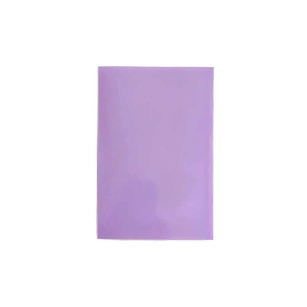 10pcs/set Card Bag Macaron Color Idol Photo Protective Cover DIY Pure Color Photo Cards Bag Two-layer Photo Card Film Idol Photo Peaceful Pleasures Health and Wellness Purple