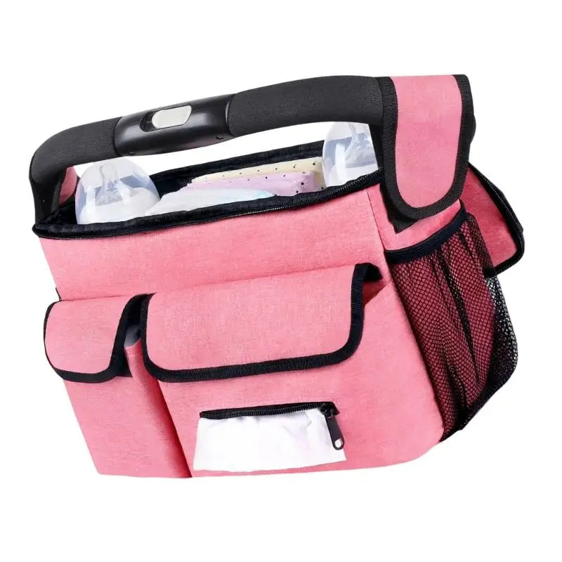 Baby Stroller Hanging Bag | Diaper & Bottle Organizer