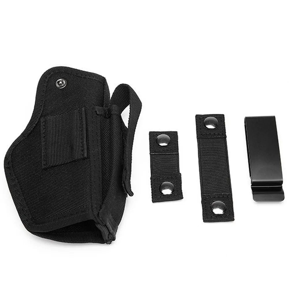 Molle Right Left Interchangeable Carry Gun Holster Waistband with Magazine IWB Holsters Hunting Black Magazine Slot Holder bag Peaceful Pleasures Health and Wellness