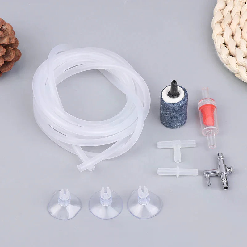 Aquarium Air Pump Kit – Air Stone, Aerator, Check Valve & Tube