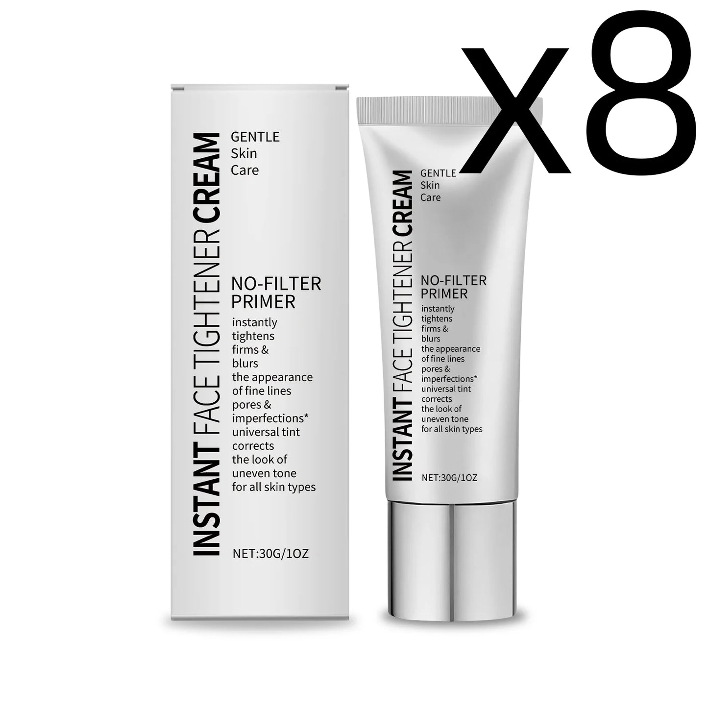 Facial Makeup Primer Firming Skin Reduce Oily Shine Create A Flawless Foundation Enhance Skin Barrier Instant Tighten Face Cream Peaceful Pleasures Health and Wellness 30g Boxed X 8PCS