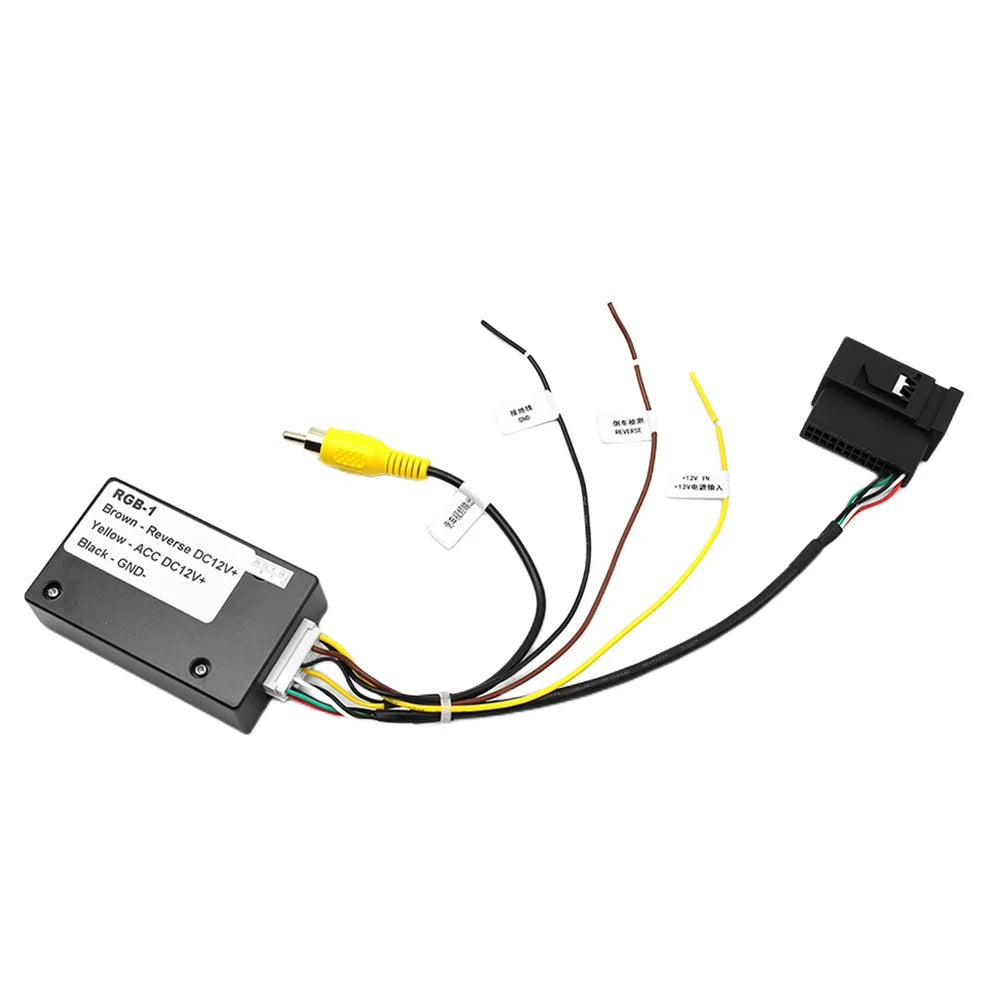 12V Rearview Camera Adapter RGB To AV Reverse Camera Interface Reversing Camera Signal Converter for VW RCD510 RNS510 RNS315 Peaceful Pleasures Health and Wellness