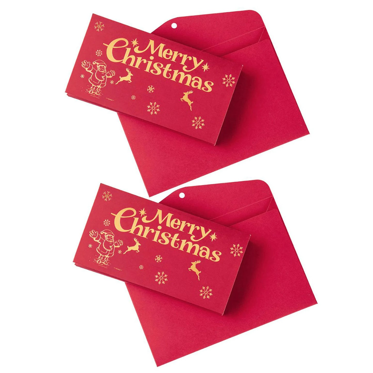 For Christmas Cash Present Envelope Surprise Money Clip For Men Women Cartoon Money Clip Cash Wallet Unique Multifunctional Box Peaceful Pleasures Health and Wellness Elk 2pcs