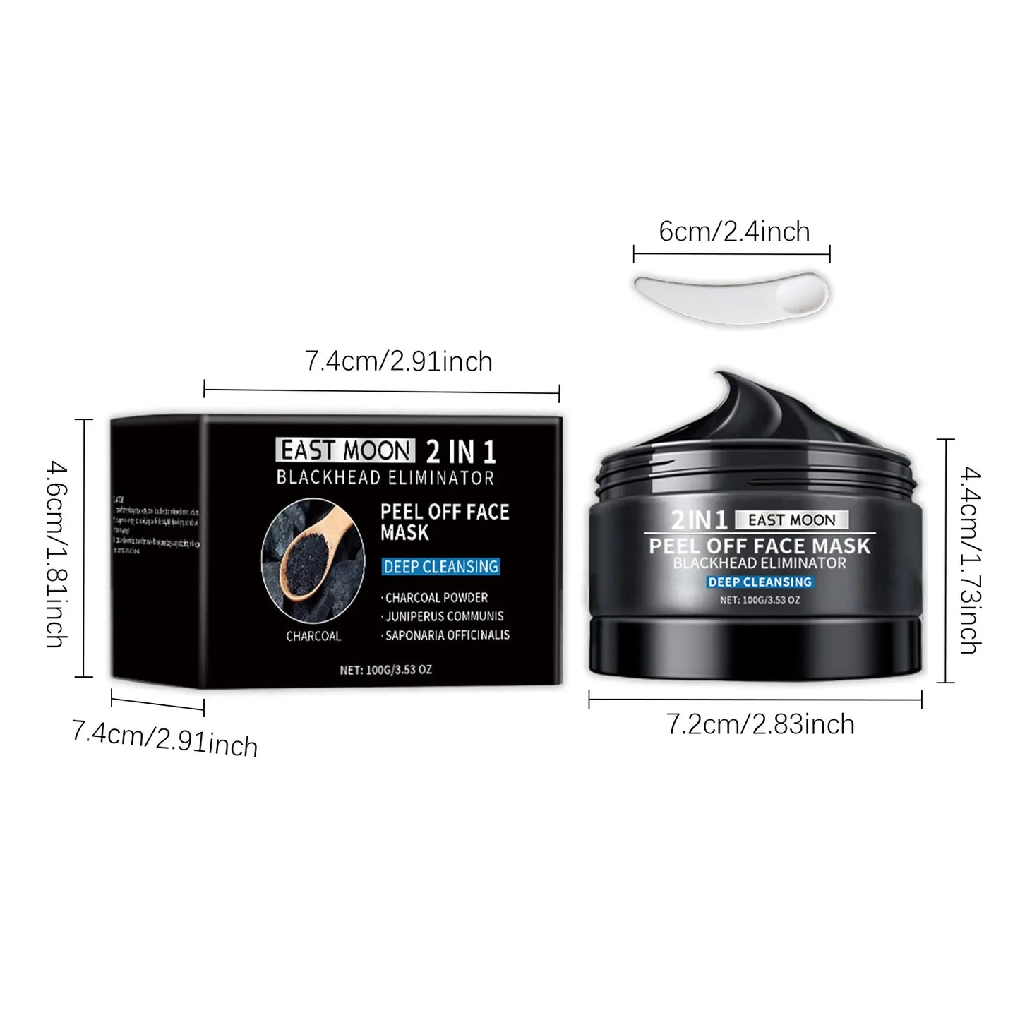 Bamboo Charcoal Blackhead Peel Mask – Deep Pore Cleanser