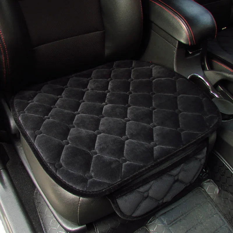 Plush Car Seat Protector – Non-Slip Cushion Mat, All Seasons