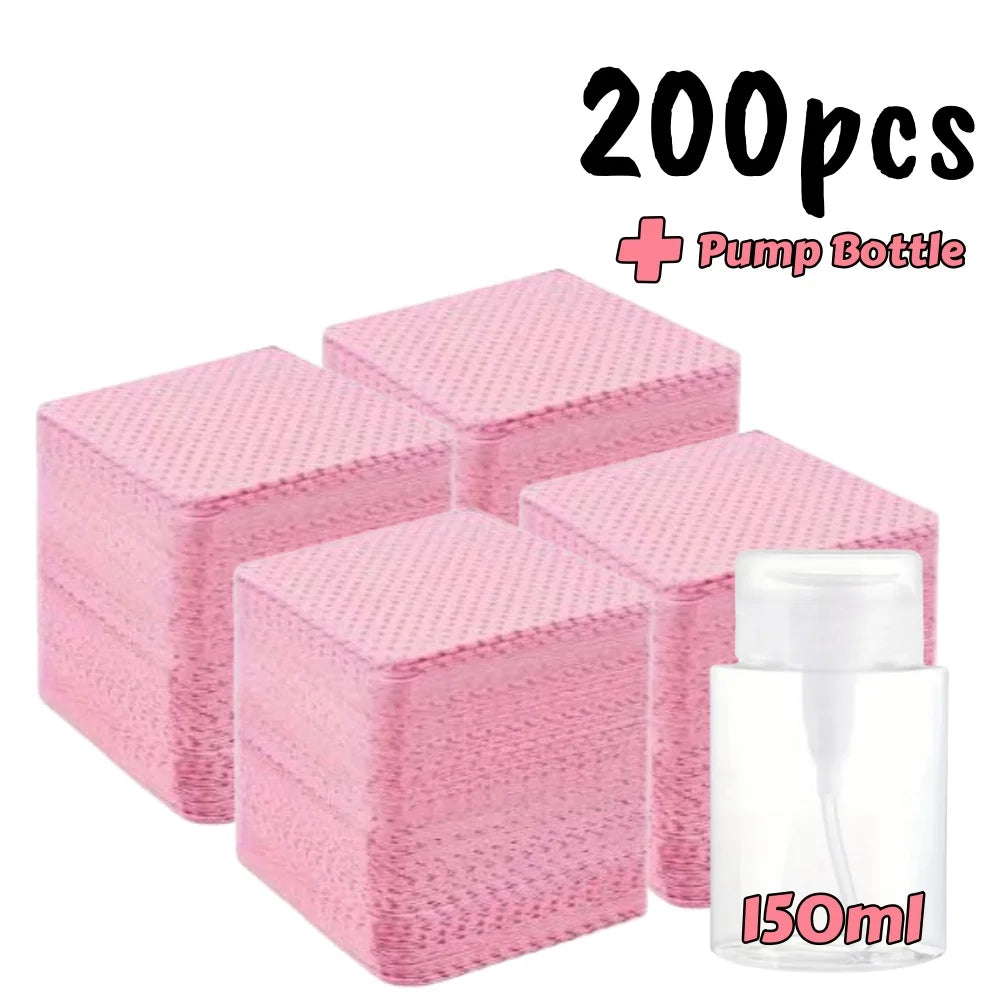 Lint-Free Nail Wipes | Gel Cleansing Polish Remover Pads