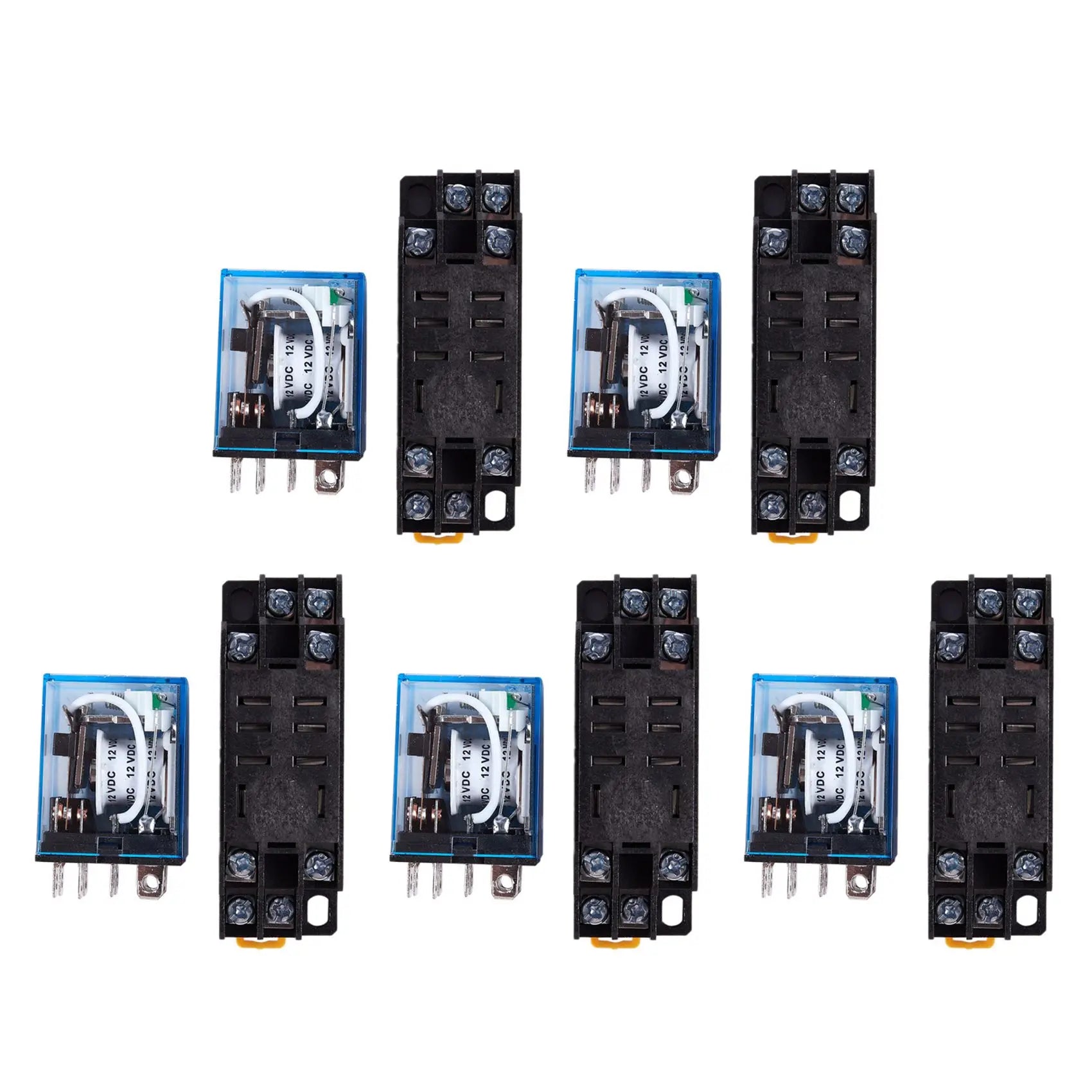 Y51A-5X 12V DC Coil Power Relay DPDT LY2NJ HH62P-L JQX-13F 10A With PTF08A Socket Base Peaceful Pleasures Health and Wellness