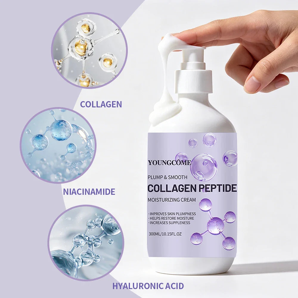 YOUNGCOME Collagen Peptide Body Cream – Deep Hydration 300ml