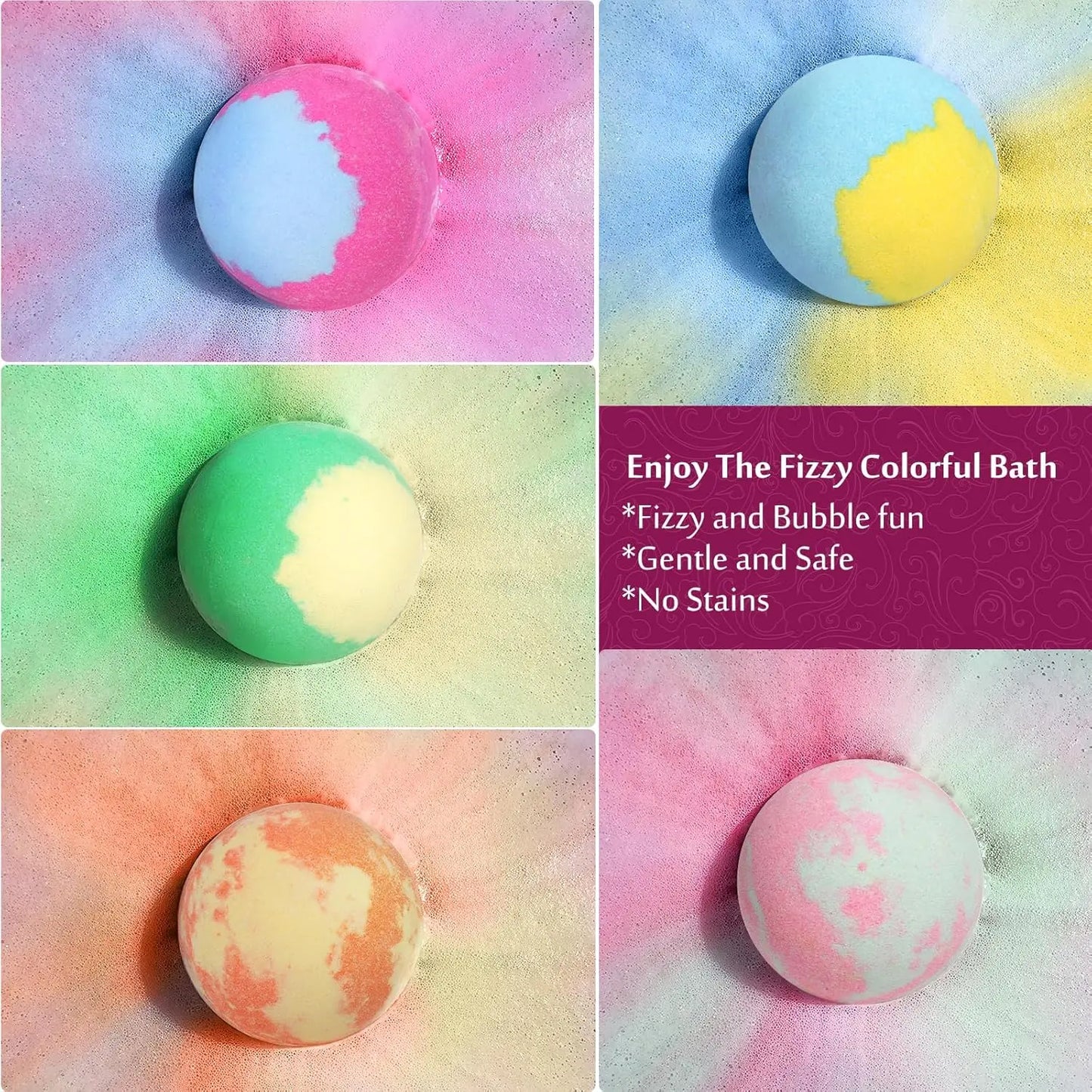 Organic Bath Bombs with Surprise Toys – Ocean Kids Gift Set