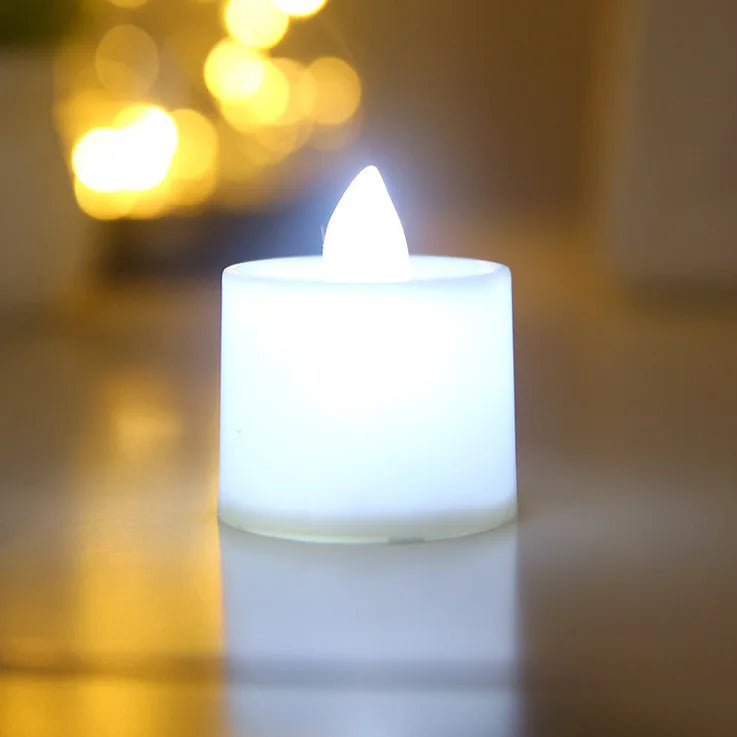 Flameless LED Tea Light Candles | Battery Powered, Set of 1/6/12