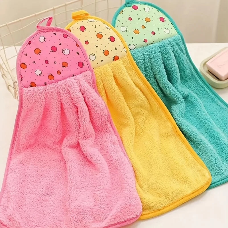 7Pcs Hand Towels Microfiber Towels Hook Towels Kitchen Bathroom Cleaning Absorbent Towels Children's Handkerchiefs Absorbent Peaceful Pleasures Health and Wellness
