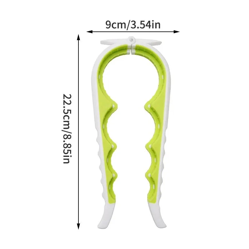 Can Opener Multi Functional Four In One Beverage Bottle Opener Cap Twister Four Position Can Opener Anti Slip Cap Twister Peaceful Pleasures Health and Wellness green