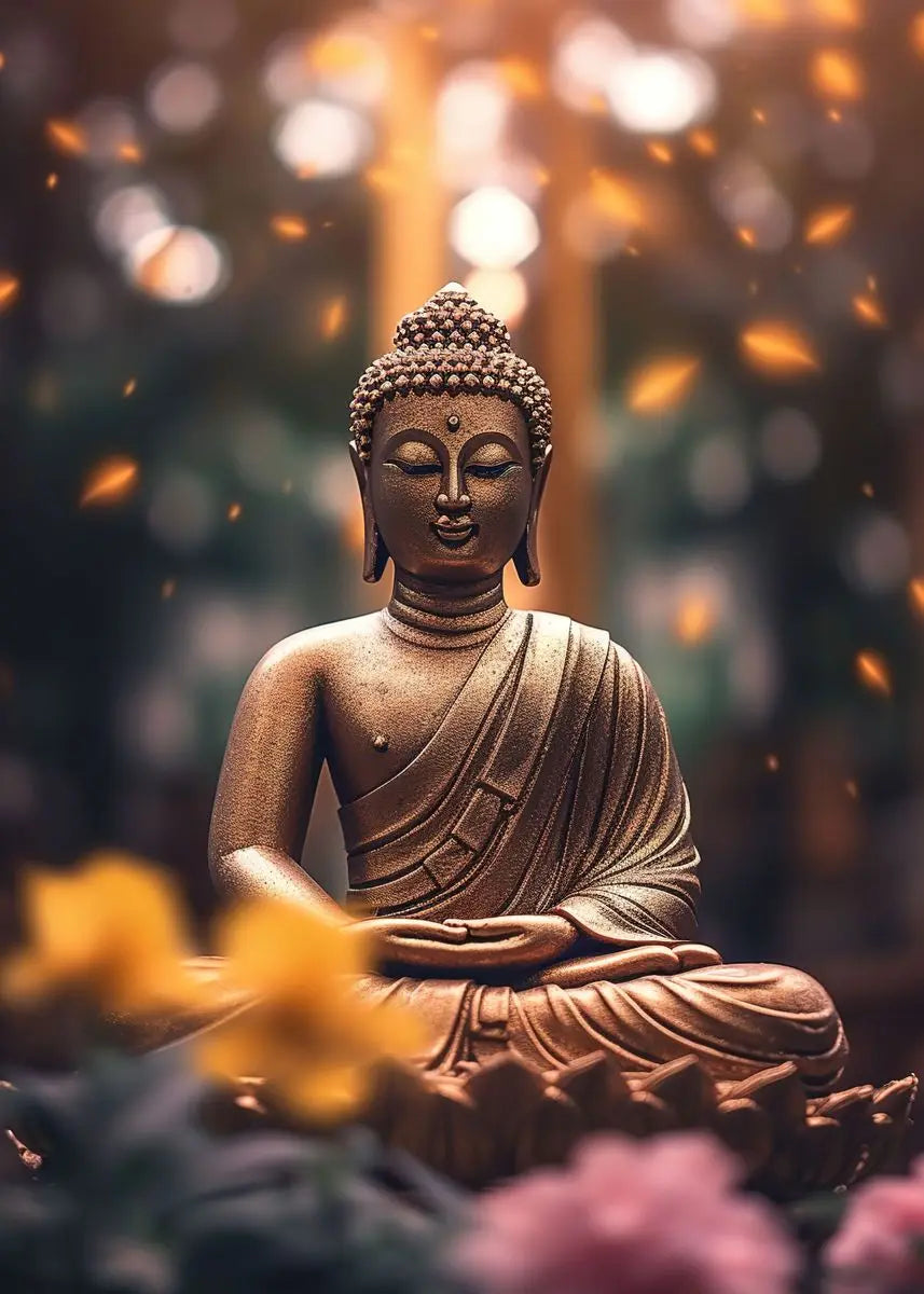 Buddha Zen Meditation Canvas Wall Art | Peaceful Nature Decor