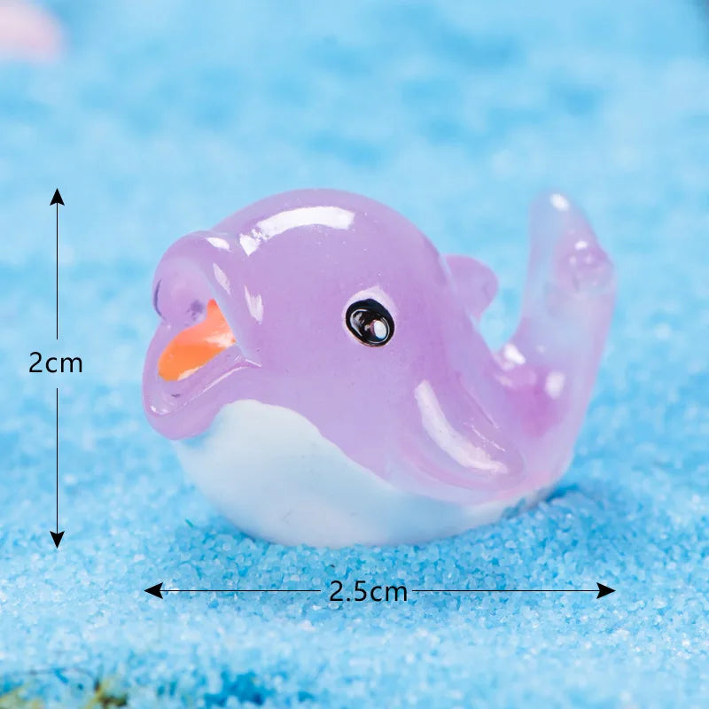 1pc Marine Animal Shark Whale Sea Fish Model Bonsai Figurine Miniature Fairy Garden Decoration DIY Accessories Home Decor Peaceful Pleasures Health and Wellness 18