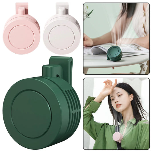 Portable Clip-On Waist Fan | USB Rechargeable 3-Speed Mini Fan Portable Clip Fan Oasis Select