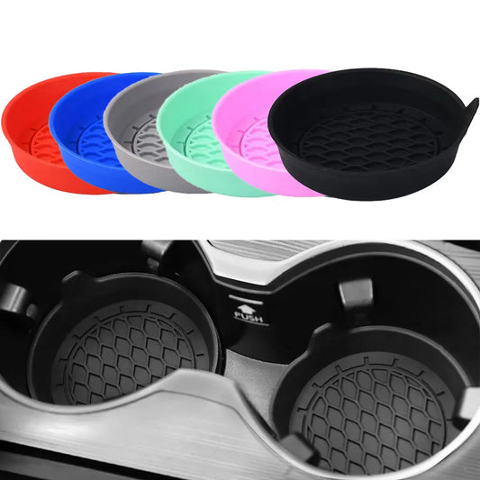 Silicone Car Cup Holder Insert Coasters – Non-Slip Set of 2/4 Car Cup Holder Insert Oasis Select