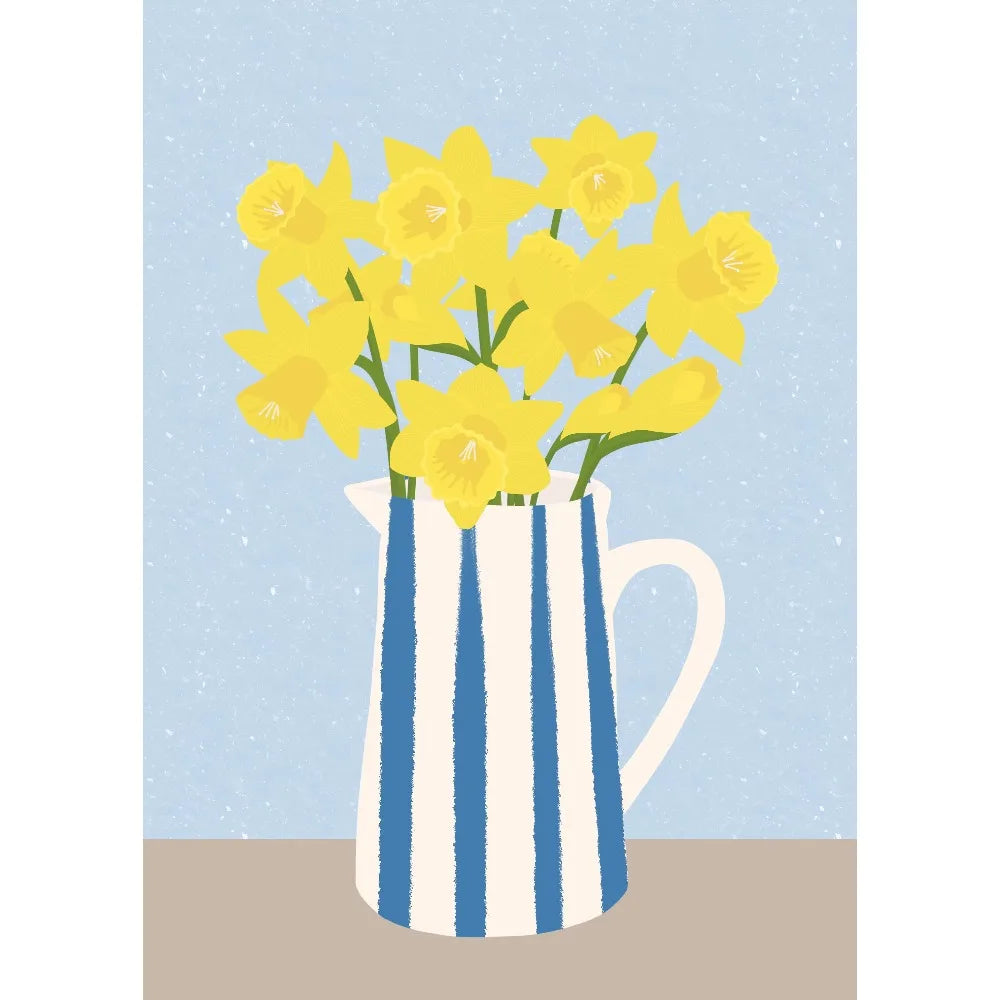 Garden Flower Vase Art Poster Flower Plant Illustration Print Canvas Painting Wall Art Picture Home Living Room Room Decorati Peaceful Pleasures Health and Wellness