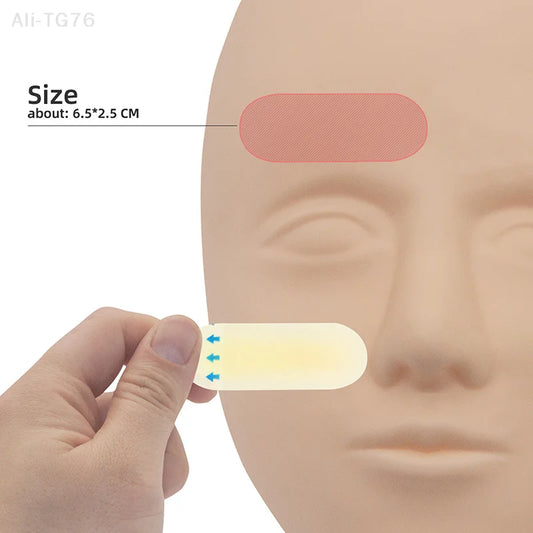Silicone Eyebrow Tattoo Practice Skin Stickers – 10 Pack Tattoo Practice Skin Peaceful Pleasures Health and Wellness