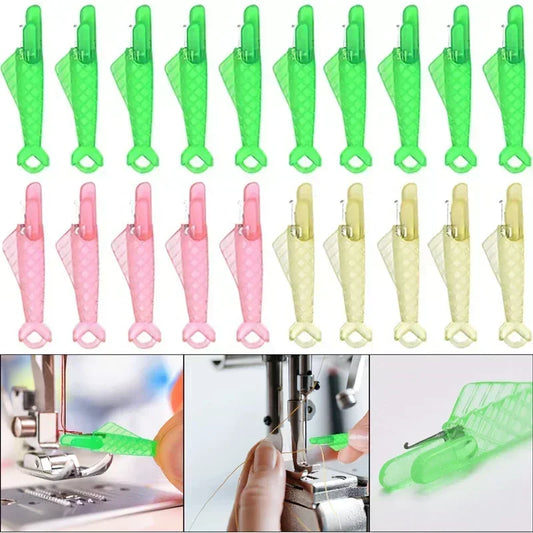 30-Pack Automatic Needle Threader for Sewing Machines Needle Threader Set Peaceful Pleasures Health and Wellness