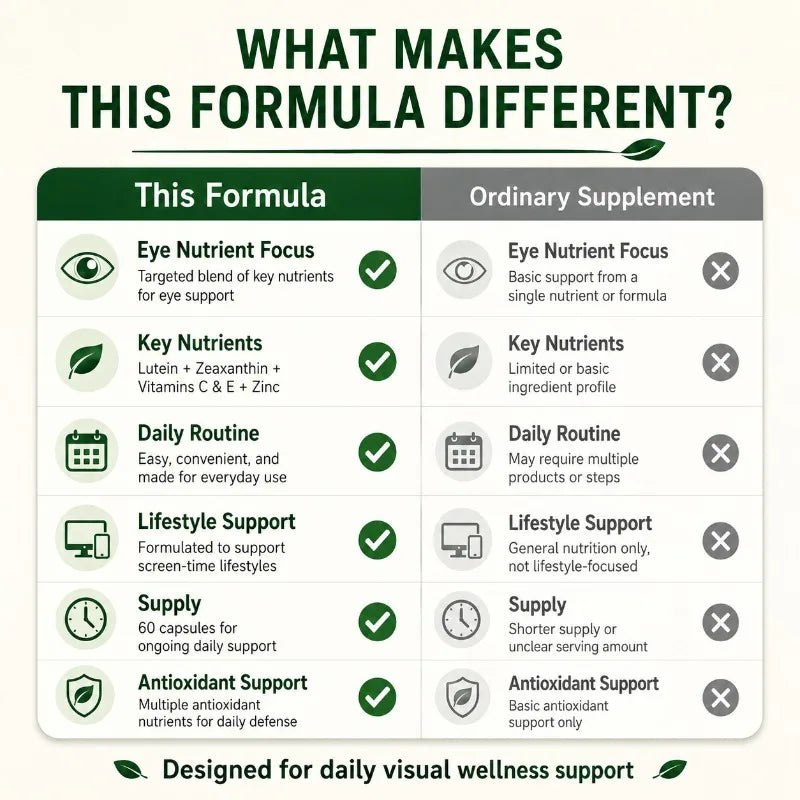Docteat Lutein Eye Vitamins 60 Caps | Zeaxanthin, Zinc, C & E