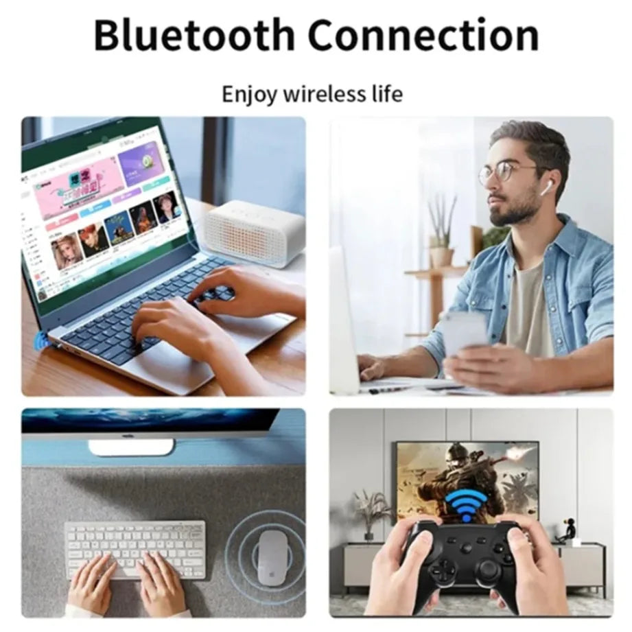 USB Bluetooth 5.3 Adapter for PC Laptop Computer Wireless Dongle Bluetooth Adapter Support Mouse Keyboard Windows 7/8.1/10/11 Peaceful Pleasures Health and Wellness