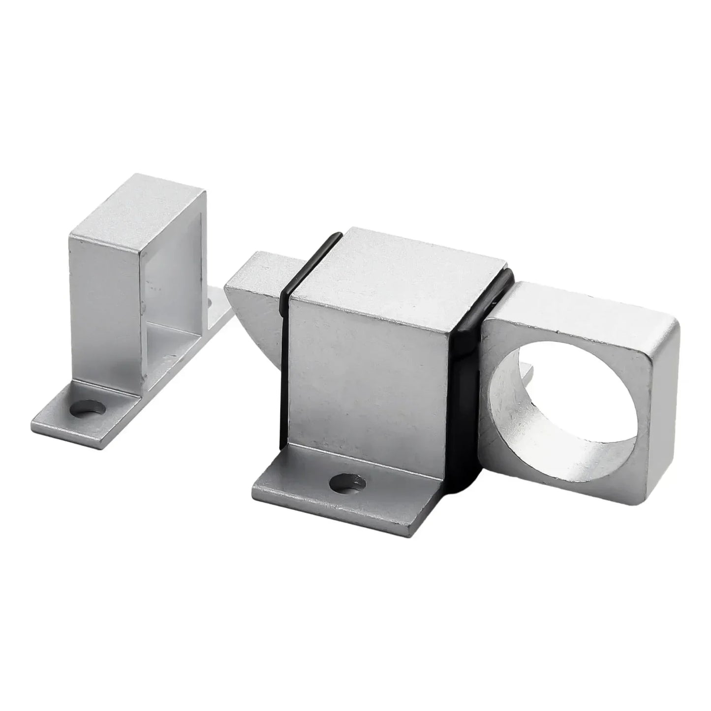 Aluminum Alloy Auto Spring Bolt Door Latch Lock | Black Grey
