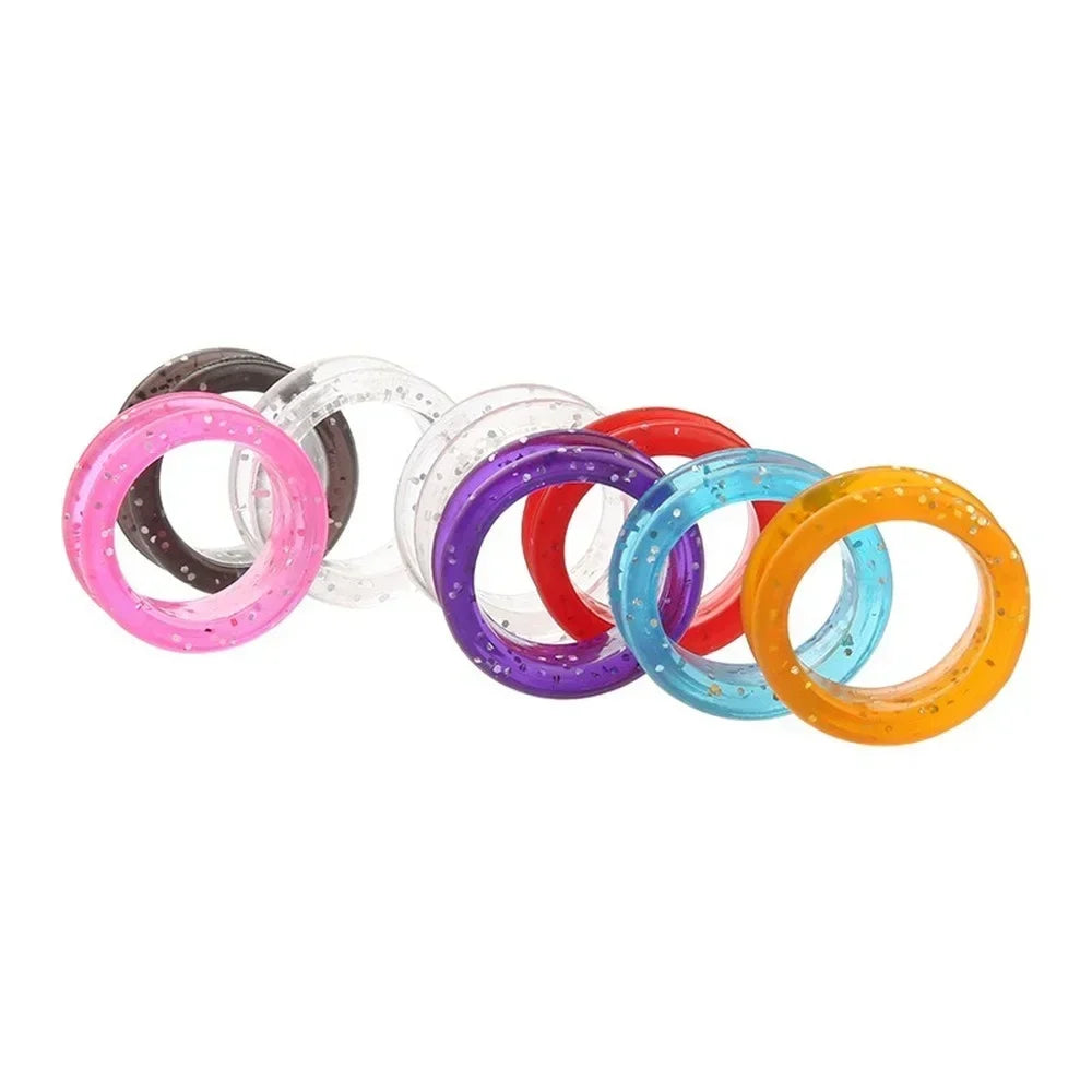 Silicone Scissor Finger Rings for Barbers – 2 Sets (10 Pcs) Scissor Finger Rings Peaceful Pleasures Health and Wellness
