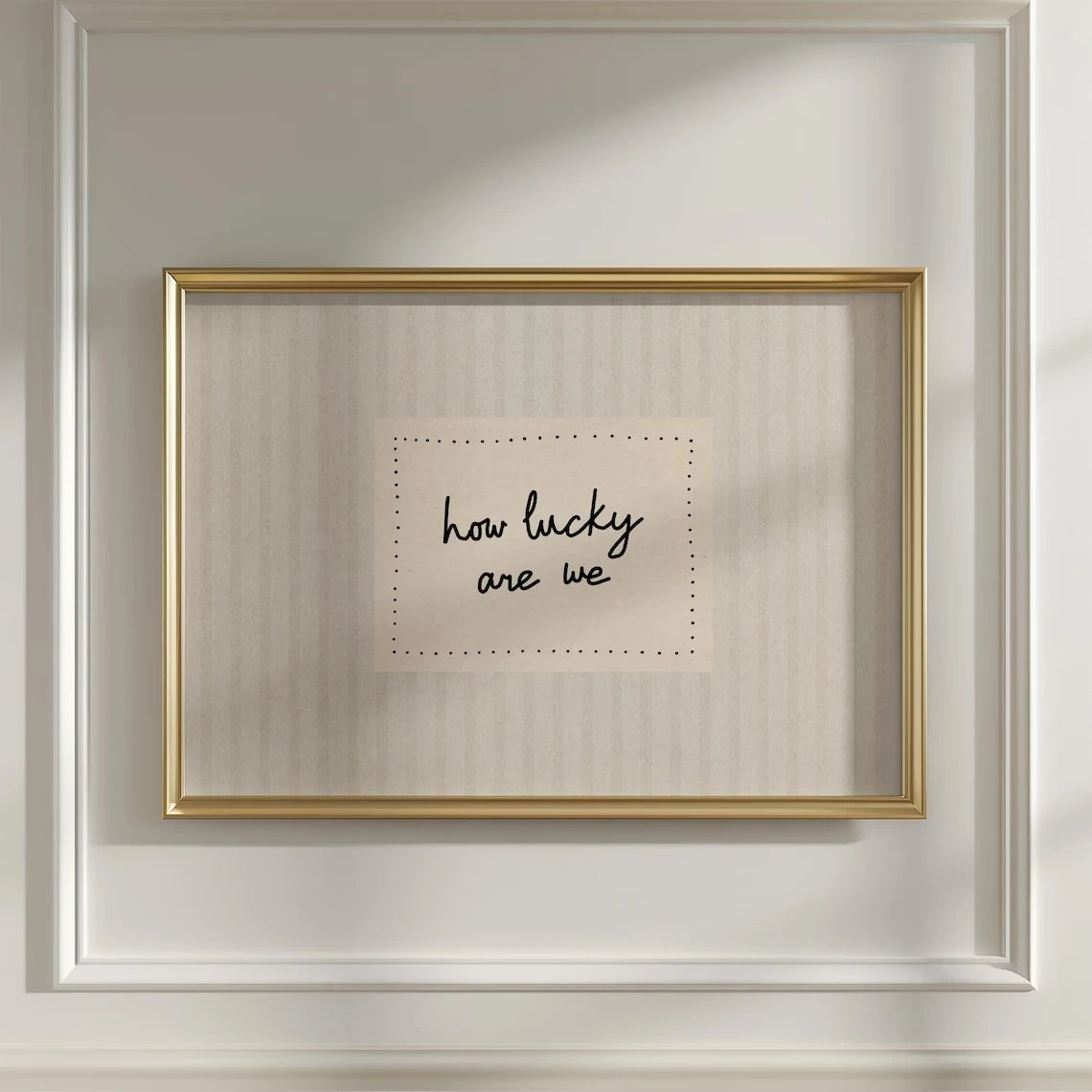 Modern,Minimalist How Lucky Are We Quotes Wall Art Print Canvas Painting Poster Picture For Living Room,bedroom Home Decor Peaceful Pleasures Health and Wellness