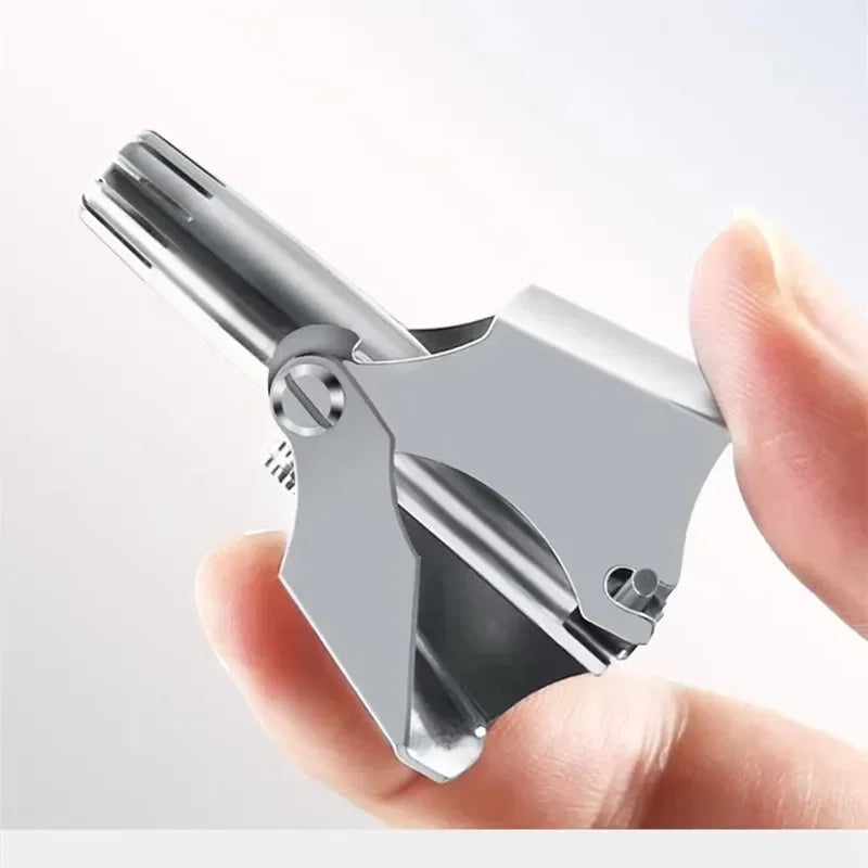 Manual Nose Hair Trimmer – Stainless Steel, Men & Women
