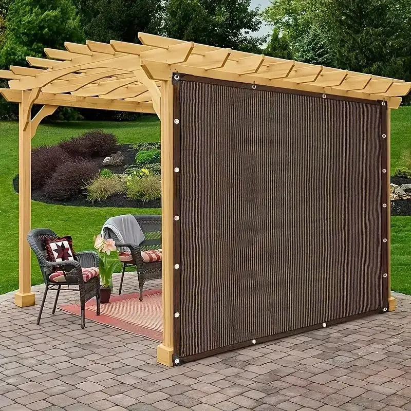 Coffee Sun Shade Sail Net – UV Protection for Patio & Garden