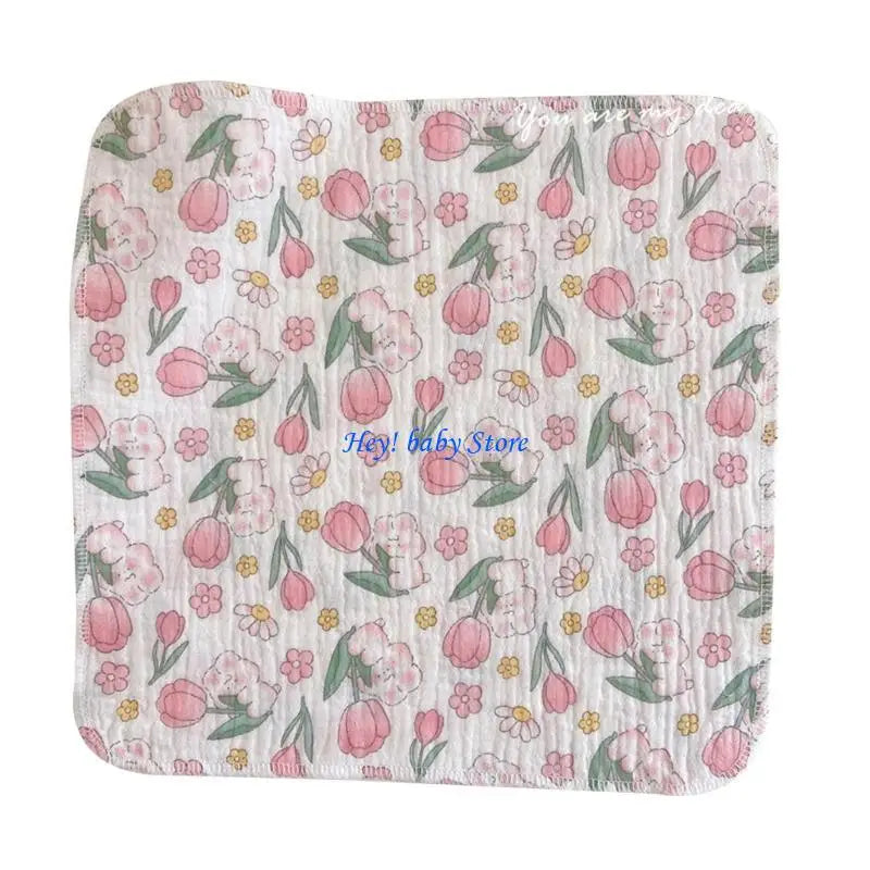 4-Layer Muslin Baby Burp Cloths | Soft Newborn Washcloths