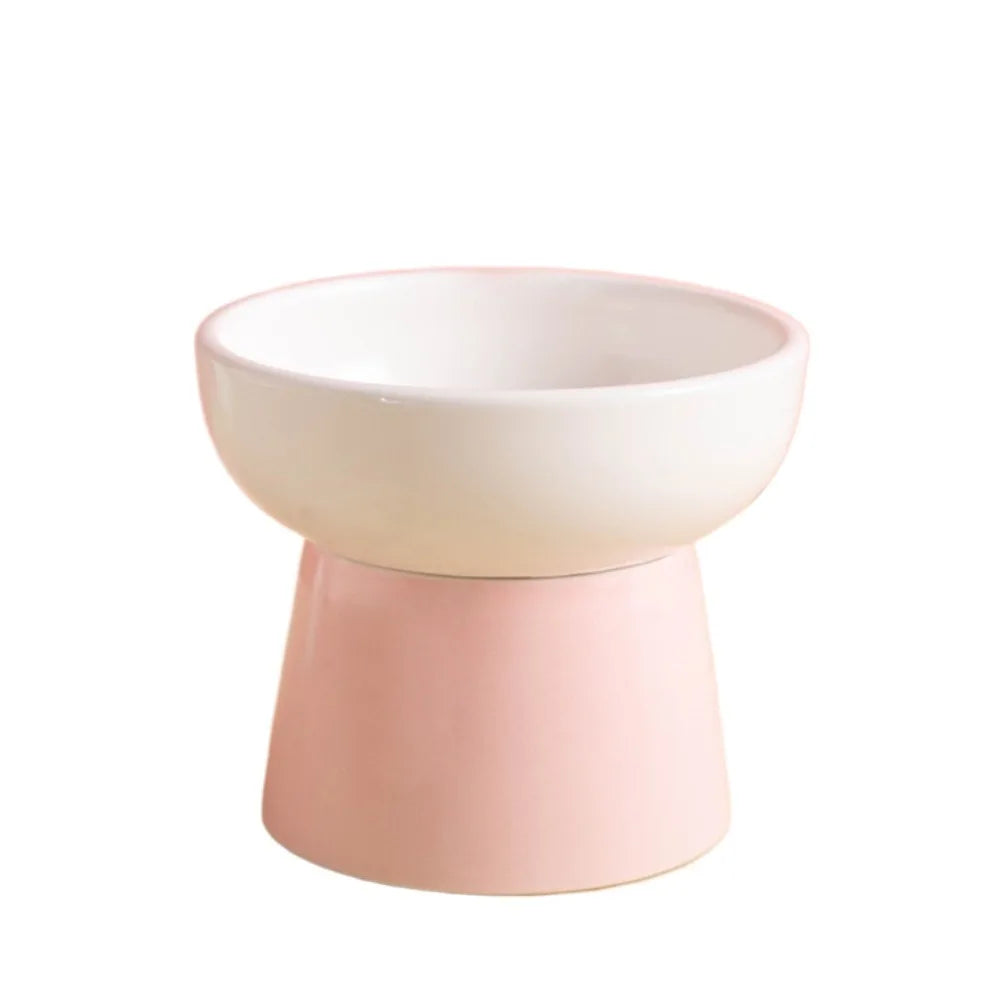 Elevated Ceramic Cat Bowl | Raised Pet Feeder 300ml