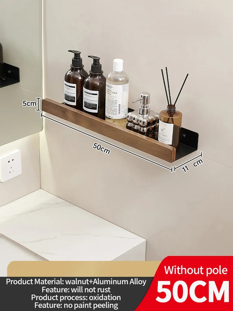 Wooden Wall Mounted Shelf – Bathroom, Kitchen & Living Room