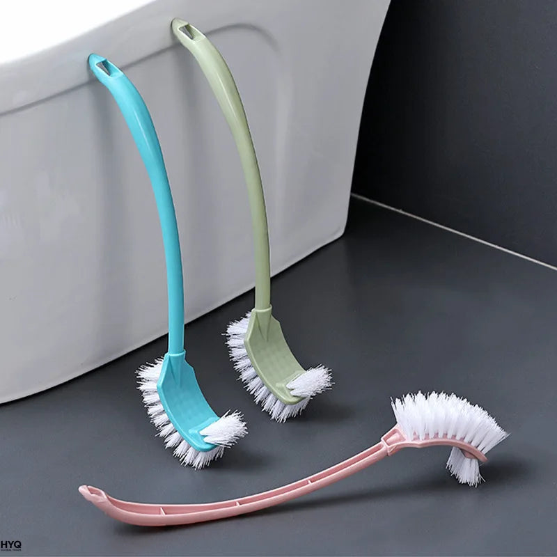 Brosse De Toilette Double T Te Manche Long Pour Nettoyage Salle Bains