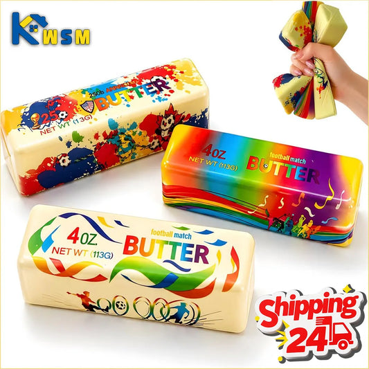 Slow Rise Squishy Butter Bar Football Fidget Toy – 1–10 Pack Squishy Fidget Toy Oasis Select