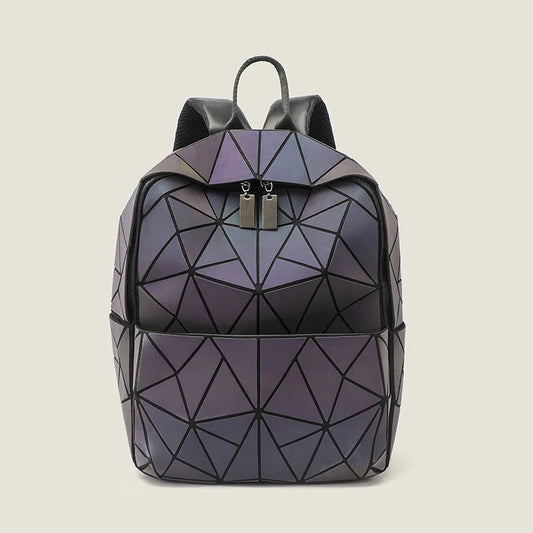 Geometric Diamond Glow-in-the-Dark Backpack | Travel Bag Glow-in-the-Dark Backpack Peaceful Pleasures Health and Wellness
