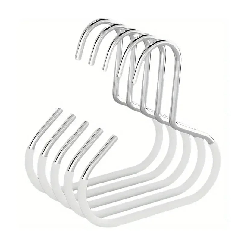 5pcs Baseball Cap Hat Rack Organizer Stainless Steel Hat Hanger Hanging Cap Holder Non-Slip Wall Mount Hook Organizer for Caps Peaceful Pleasures Health and Wellness White-5pcs