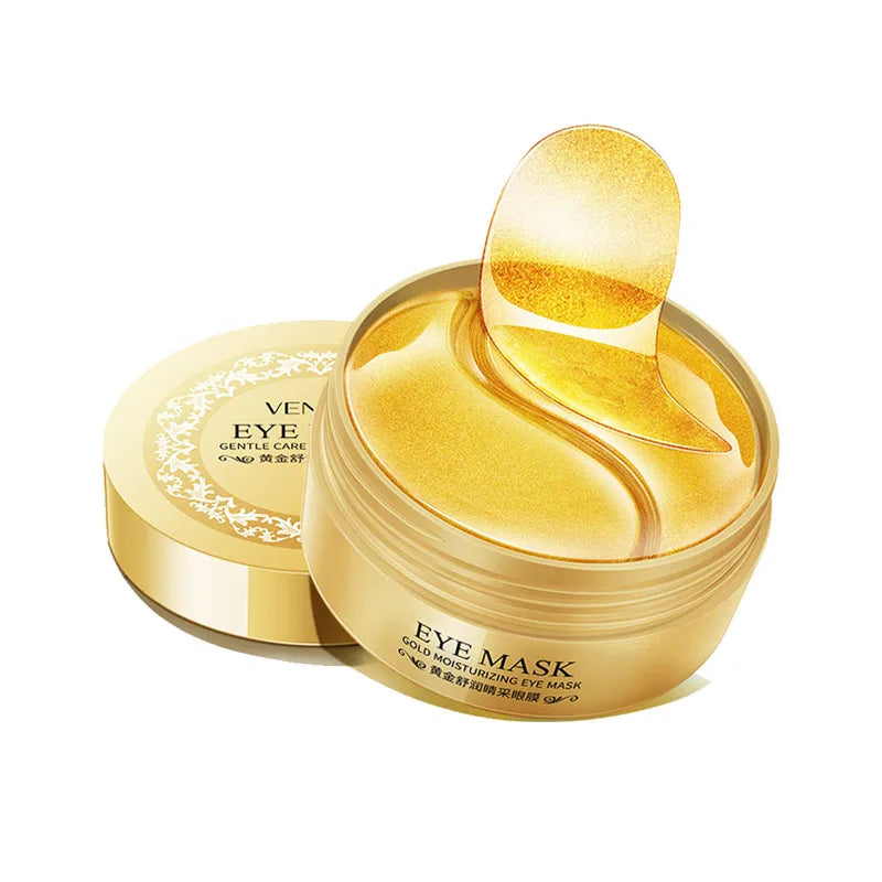 BIOAOUA Seaweed Gold Collagen Eye Masks 60pcs | Anti-Aging Patches