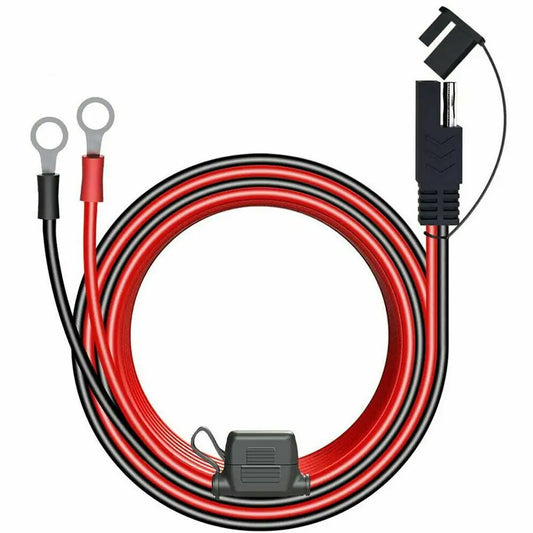 12V Charger Cable For Motorcycle Battery Terminal To SAE Quick Extension Cord Cable Connector For Battery Charger/Maintainer Peaceful Pleasures Health and Wellness