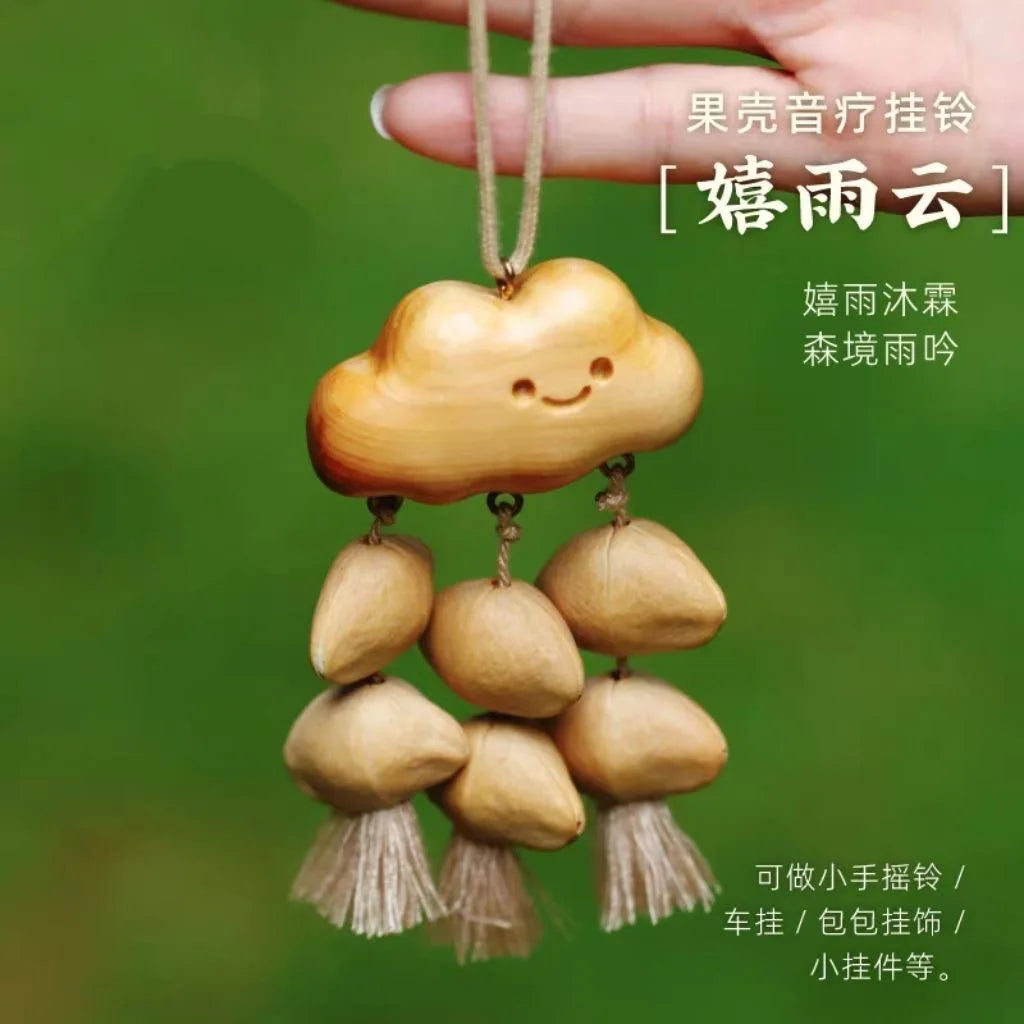 Wooden Handbell Modern Simple Home Decor Friends Family Couple