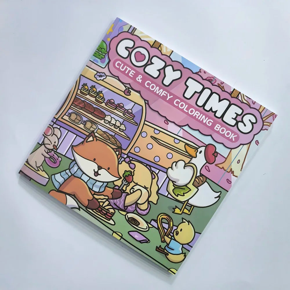 Cozy Times Cute Comfy Patterns Coloring Book Adults Drawing Perfect