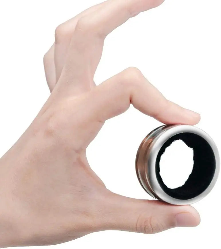 Stainless Steel Wine Bottle Collars Classy Wine Collar Drip Rings Simple and Durable Wine Drop Stoppers with Velvet Felt Inside Peaceful Pleasures Health and Wellness
